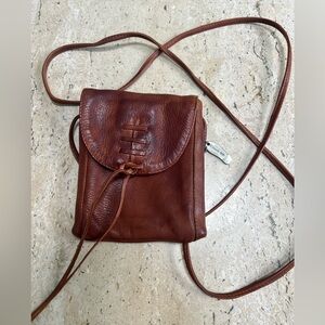 Kenneth Cole Football Inspired Small Crossbody Leather Bag Made in India